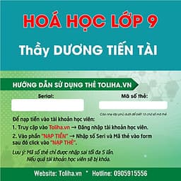 Khóa học HỮU CƠ 9 - CƠ BẢN + NÂNG CAO thầy Dương Tiến Tài - 03 tháng
