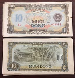 Tiền cổ Việt Nam, 10 đồng bao cấp 1980 sưu tầm