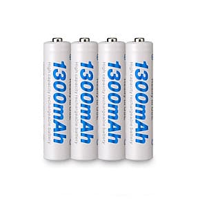 Pin sạc AAA NiMH dung lượng lớn 1300mah (4 Viên AAA)