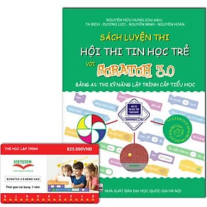 Combo khóa học lập trình Scratch 3.0 Nâng cao và sách luyện thi tin học trẻ cấp Tiểu học