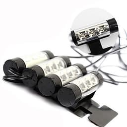 Bộ 4 Đèn Led Gầm Ghế Trang Trí Nội Thất Ô Tô Màu Xanh Dương