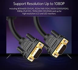 Cáp Vga Dài 1M Ugreen 11673 - Hàng Chính Hãng
