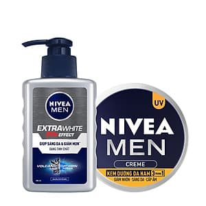 Combo Nivea MEN chăm sóc da cho nam, giúp sáng da & dưỡng ẩm (83923 + 83956) 