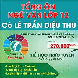 Khóa học TỔNG ÔN NGỮ VĂN LỚP 12 cô Diệu Thu - 03 tháng