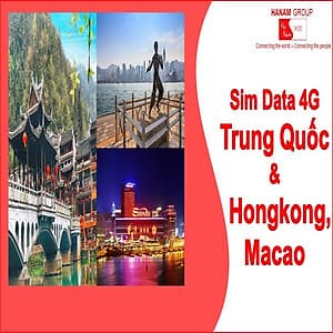 Sim Data 4G Trung Quốc-Hồng Công-Macao Không Giới Hạn Dung Lượng