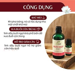 Tinh dầu Bưởi Úc 24Care 100ML - Chiết xuất thiên nhiên, khử mùi, thơm phòng, thư giãn tinh thần.