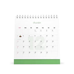 Lịch bàn vuông giấy mỹ thuật SDstationery 2021 Live Green (sống xanh) 20x20 cm