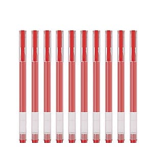 10 cây bút mực Xiaomi Gel Pens 0.5mm với khoang chứa mực rộng chống lem chống tắc