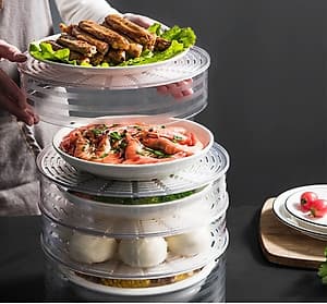 LỒNG BÀN GIỮ NHIỆT DELISH GIỮ MÓN ĂN NÓNG HỔI, THƠM NGON