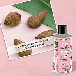 Combo Sữa Tắm + Sữa Dưỡng Thể Love Beauty And Planet Làm Sáng Da (400ml/Chai)