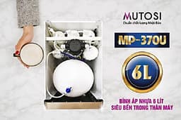 Máy lọc nước RO Mutosi MP-370U nhỏ gọn, 7 cấp lọc, công suất 20L/h - Hàng chính hãng