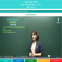 Khóa học NGỮ VĂN LỚP 8 cô Diệu Thu - 03 tháng