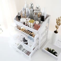 Kệ Đựng Mỹ Phẩm Đồ Trang Điểm Trang Sức 4 Tầng Ngăn Kéo Tiện Dụng