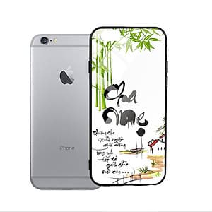 Ốp Lưng Kính Cường Lực cho điện thoại Iphone 6 Plus/ 6s Plus - Cha Mẹ