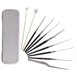 Dụng cụ lấy ráy tai 10 món có hộp đựng kim loại