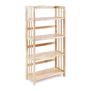 Kệ Sách 4 Tầng Dài 65 cm Gỗ Cao Su