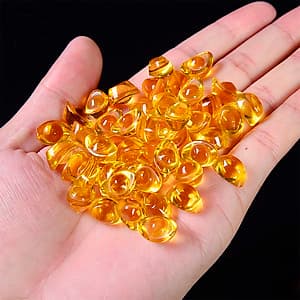 Chum vàng may mắn (gồm 01 hủ sứ + 10 thỏi vàng 1.5cm + 7 hạt gốm mèo)