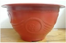 5 Châu Nhựa Trồng Cây Bình Thuận Plastics Hình Tròn PLT280 Màu Đỏ Kích Thước 280x150