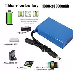 Pin Li-ion Polymer Sạc Lại Dung Lượng Cao (18000-20000mah) (12V)