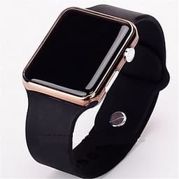 Đồng Hồ Đeo Tay Unisex Dây Da Điện Tử