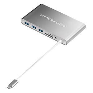 Cổng Chuyển HyperDrive Ultimate USB-C Hub For MacBook, PC, USB-C Devices - Hàng Chính Hãng