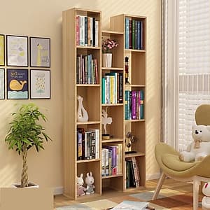 Kệ sách đứng 3 cột chia ngăn - DN01/HOMEDECOR