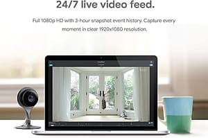 Camera an ninh cao cấp Google Nest Cam Indoor, Full HD 1080p, hỗ trợ Google Home, Alexa-Hàng nhập khẩu