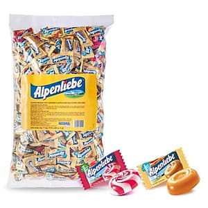 Kẹo Alpenliebe Hương Hỗn Hợp Dâu Kem & Caramen (Gói 1Kg)