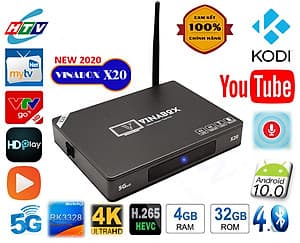 Android vinabox X20-2020 bản Ram 4G, Rom 32G- cấu hình mạnh - SẢN PHẨM CHÍNH HÃNG