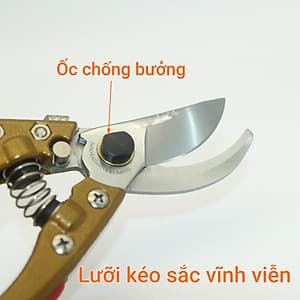 Kéo cắt tỉa cây cảnh cán vàng thép SK5 Nhật Bản 