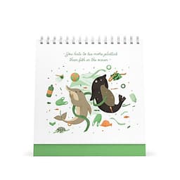 Lịch bàn vuông giấy mỹ thuật SDstationery 2021 Live Green (sống xanh) 20x20 cm