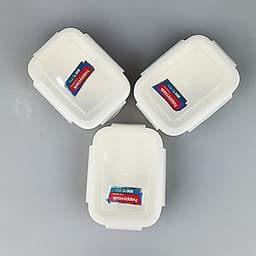 Hộp Cơm Sứ 3 Tầng Chữ Nhật Happycook Tặng Túi Đựng Giữ Nhiệt Cao Cấp - HCC-03R