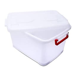 Thùng vuông 30 lít - có bánh xe Duy Tân 750 (52 x 32 x 27.5 cm) giao quai màu ngẫu nhiên thùng đựng thực phẩm đồ đa năng