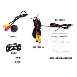 Camera lùi ô tô AHD độ nét cao dành cho màn hình Android góc quay rộng 170 độ