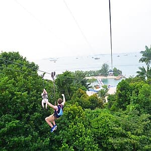 Vé Megazip Adventure Ở Sentosa Singapore