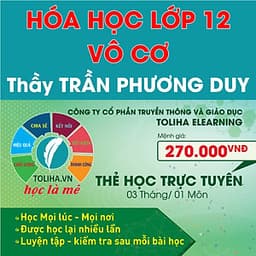 Khóa học HÓA HỌC VÔ CƠ 12 - CƠ BẢN + NÂNG CAO thầy Trần Phương Duy - 03 tháng