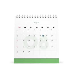 Lịch bàn vuông giấy mỹ thuật SDstationery 2021 Live Green (sống xanh) 20x20 cm
