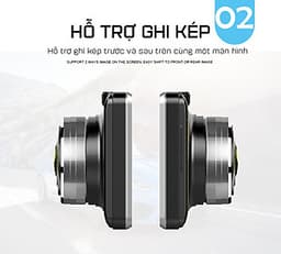Camera Hành Trình Xe Tải Màn Hình Cảm Ứng 5.0 inch Full HD 1080p GPS H5 (Hỗ Trợ Tiếng Việt) 