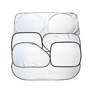 Bộ 6 tấm bạc che nắng phản quang ô tô, Bạt che nắng ô tô gấp gọn tiện lợi, ngăn tia UV nhập thái lan familydecor