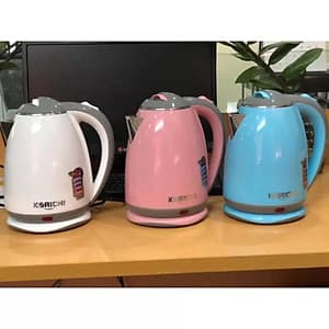 BÌNH ẤM ĐUN SIÊU TỐC 2 LỚP 1.8L, 1500W, ĐẾ XOAY 360 KORICHI KRC5182 - Hàng chính hãng - Màu ngẫu nhiên