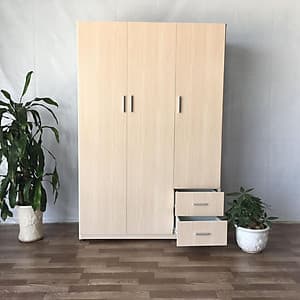 Tủ áo MRC 123*185*47 Cm (màu gỗ tự nhiên)