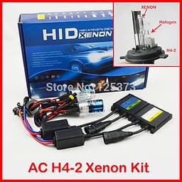 Bộ Đèn xenon HID H4-2 xenon/halogen 55w 6000k ánh sáng trắng 