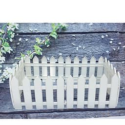Hàng rào nhựa lắp ghép dài 1,6m cao 20cm trang trí cây 