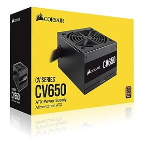 Nguồn máy tính Desktop Corsair CV650 650W 80 Plus Bronze CP-9020211-NA - Hàng Chính Hãng