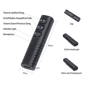 Thiết bị biến loa thường, tai nghe thường thành bluetooth Car Bluetooth Music Receiver 