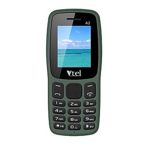 Điện thoại di động GSM Vtel A2 (Màu xanh lính) – Hàng chính hãng