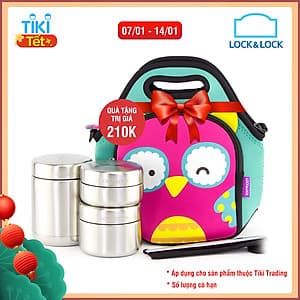 Bộ Hộp Cơm Giữ Nhiệt Lock&Lock LHC8016S4