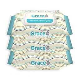 Bộ 3 gói khăn giấy ướt Hàn Quốc Living Grace - loại 100 tờ/gói