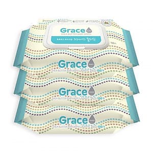 Bộ 3 gói khăn giấy ướt Hàn Quốc Living Grace - loại 100 tờ/gói
