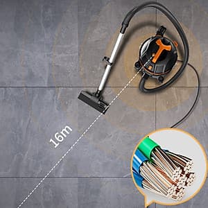 Máy hút bụi gia đình công suất lớn 1200W có chức năng hút ướt và khô, độ ồn 80dB, thể tích thùng máy 15L